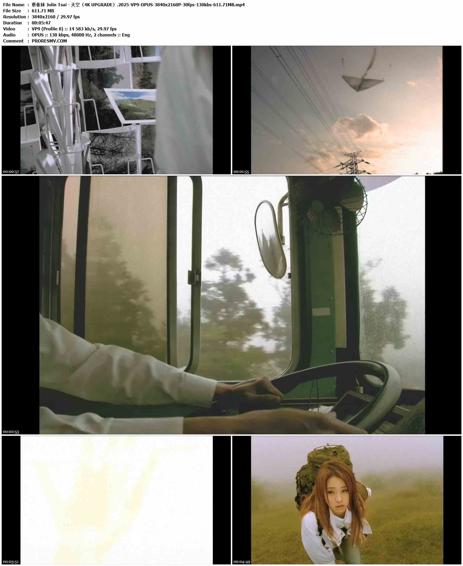 蔡依林 Jolin Tsai - 天空（4K UPGRADE）.2025-VP9-OPUS-3840x2160P-30fps-130kbs-611.71MB官方MV_高清MV